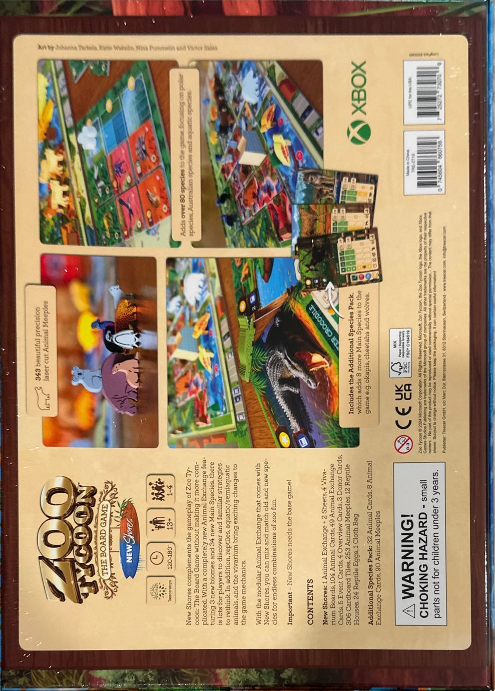 Zoo Tycoon: New Shores  (1-4) board game collectible [Barcode 725272730706] - Main Image 2