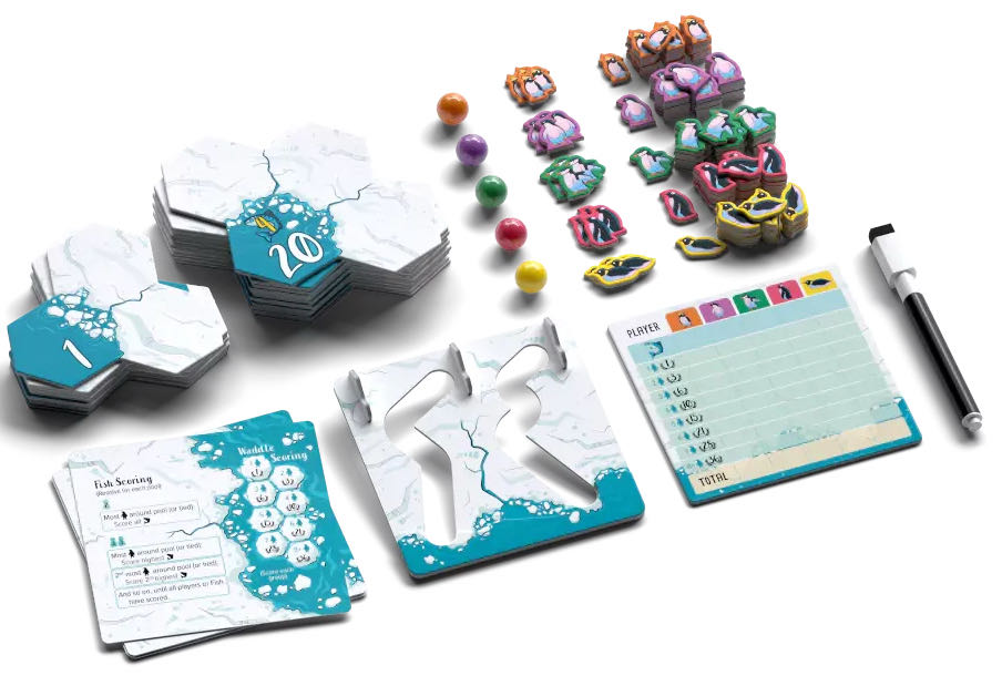 Waddle + Orcas & Ice Floes Expansion  (2-5) board game collectible [Barcode 618149325191] - Main Image 3