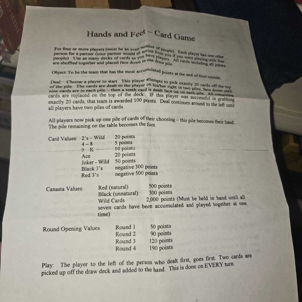 Hands And Feet  (4) board game collectible - Main Image 2