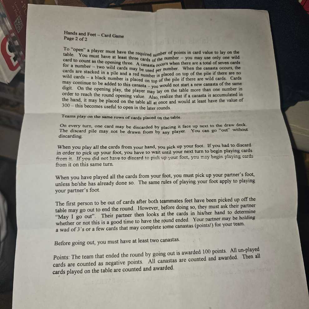 Hands And Feet  (4) board game collectible - Main Image 3