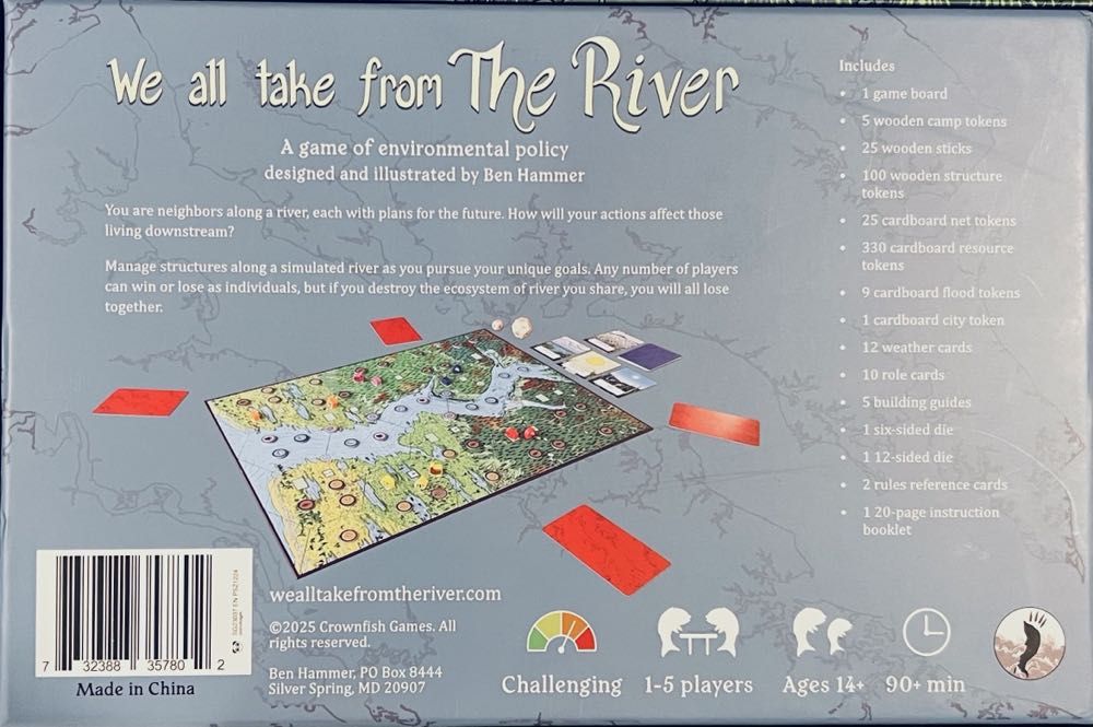 We All Take from the River  (1 2 3 4 5) board game collectible [Barcode 732388357802] - Main Image 2