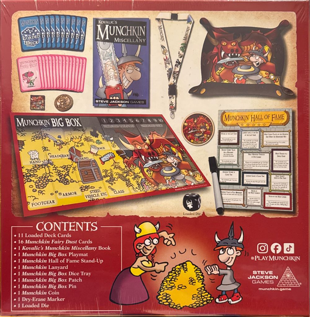 Munchkin: Big Box - Loot  (3-6) board game collectible [Barcode 080742094369] - Main Image 2
