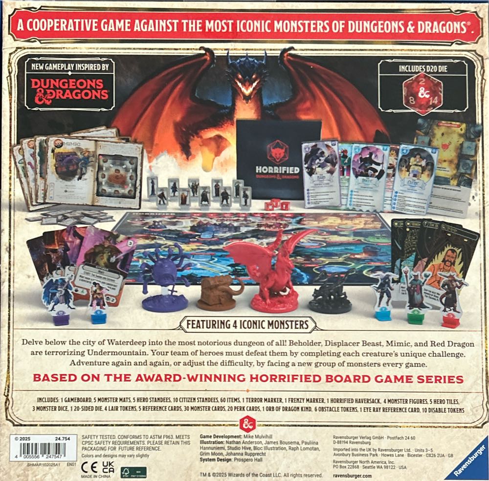 Horrified: Dungeons & Dragons  (5) board game collectible [Barcode 4005556247547] - Main Image 2