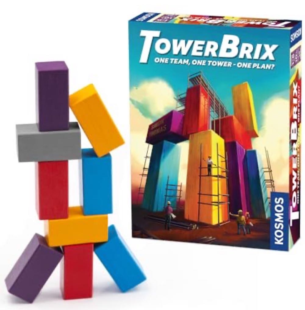 Towerbrix Cooperative Building Game | Quick Family Game | Hidden Objective | Ages 10 & Up | Kosmos  (1-6) board game collectible [Barcode 810172680128] - Main Image 3