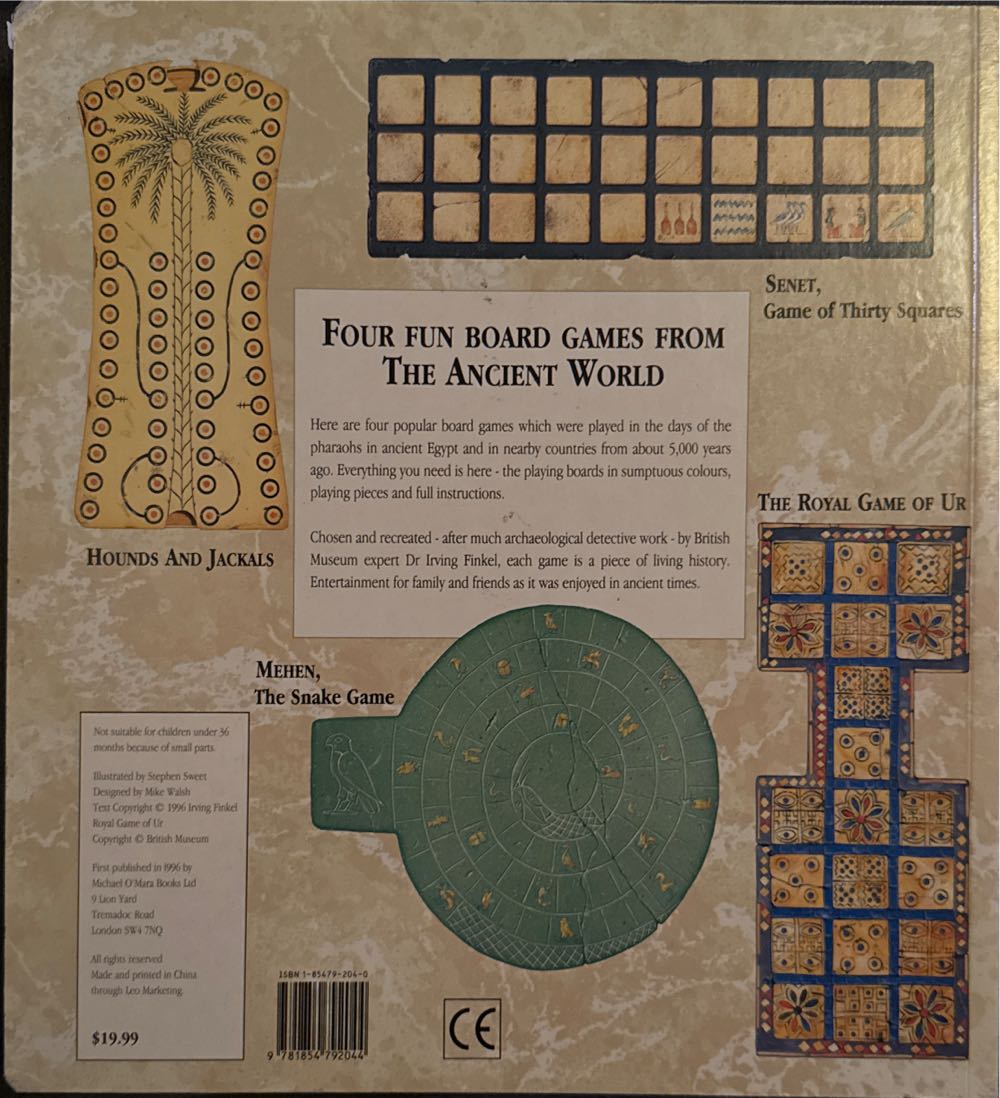 Ancient Board Games  (2) board game collectible [Barcode 9781854792044] - Main Image 2