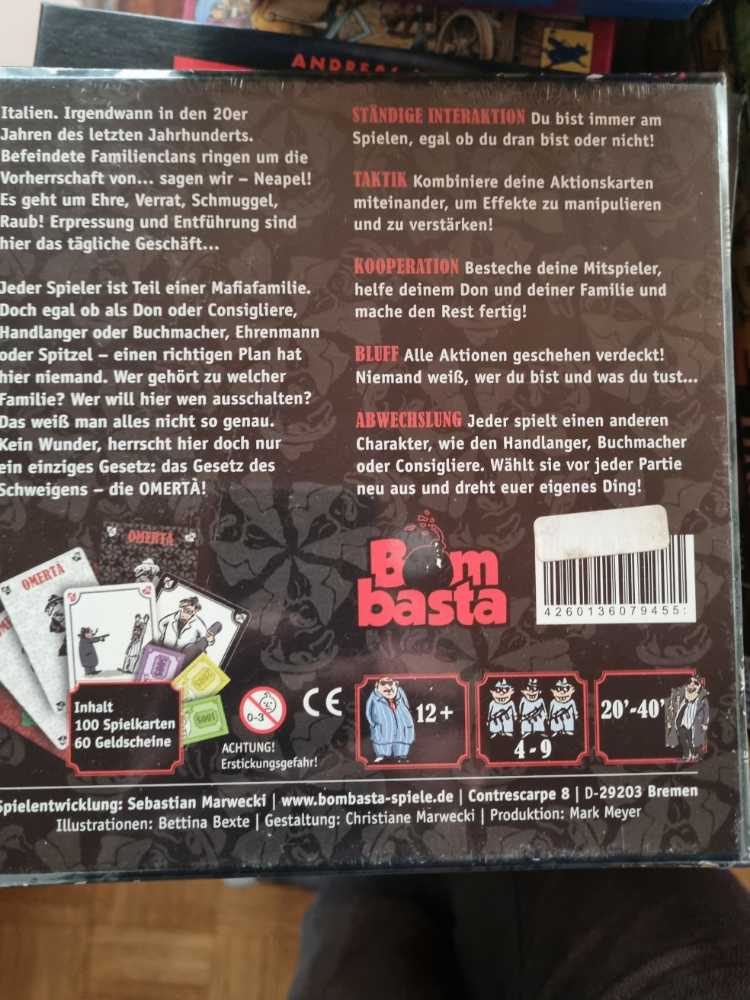 Omertà - Clan ohne Plan  (4-9 Players) board game collectible [Barcode 4260136079455] - Main Image 2
