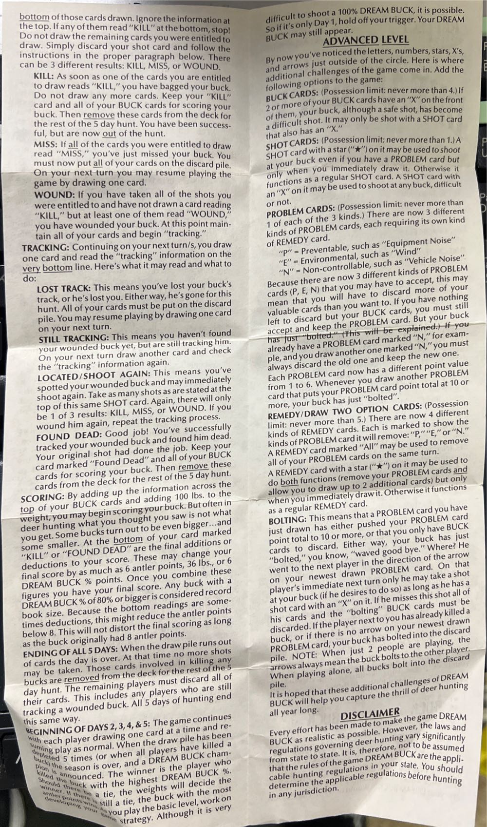 Dream Buck  (1-6) board game collectible - Main Image 4