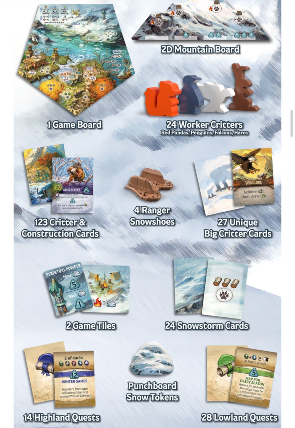 Everdell: Silverfrost Collectors Edition  (1 2 3 4) board game collectible [Barcode 810082831931] - Main Image 4