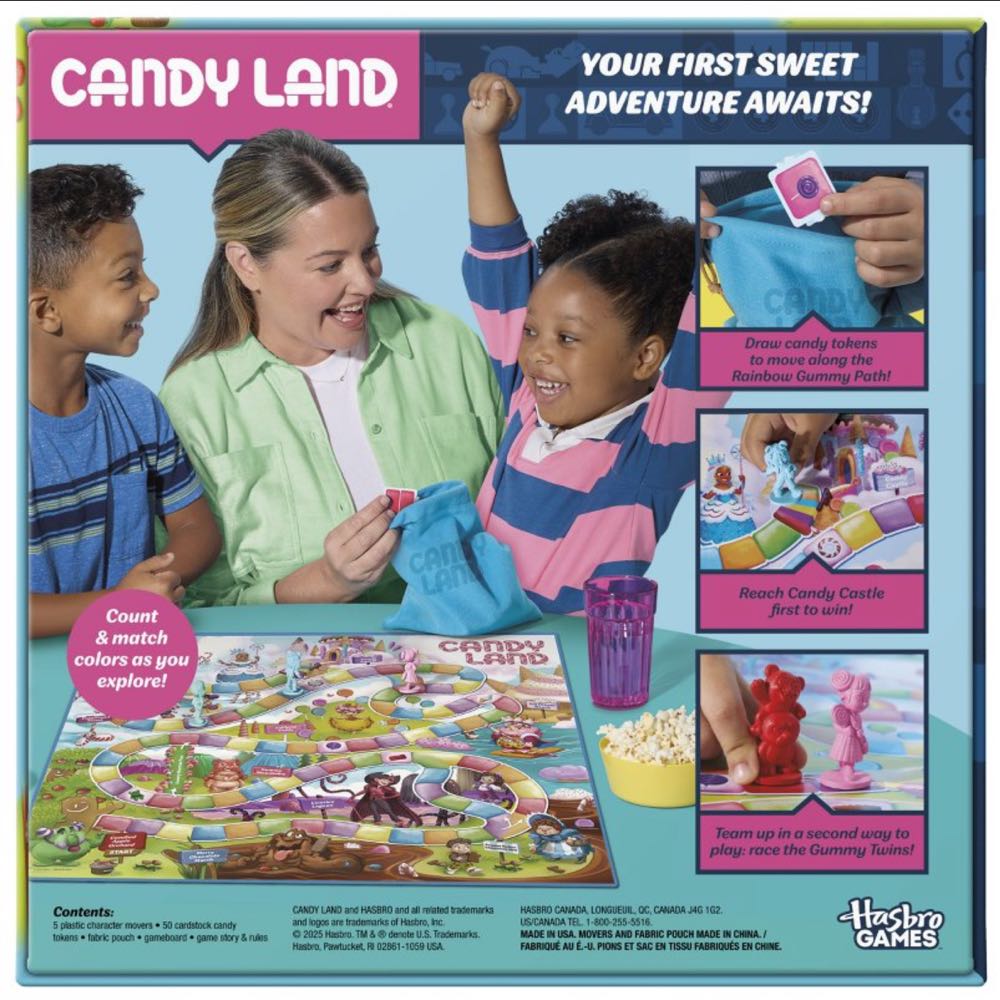 CANDY LAND® (2025) REFRESH  (2-4) board game collectible [Barcode 195166298429] - Main Image 4