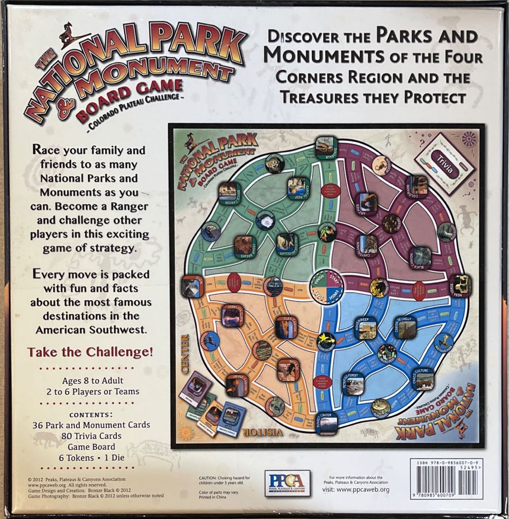 The Colorado Plateau Challenge Game For Sale Online  (2-6) board game collectible [Barcode 9780985600709] - Main Image 2