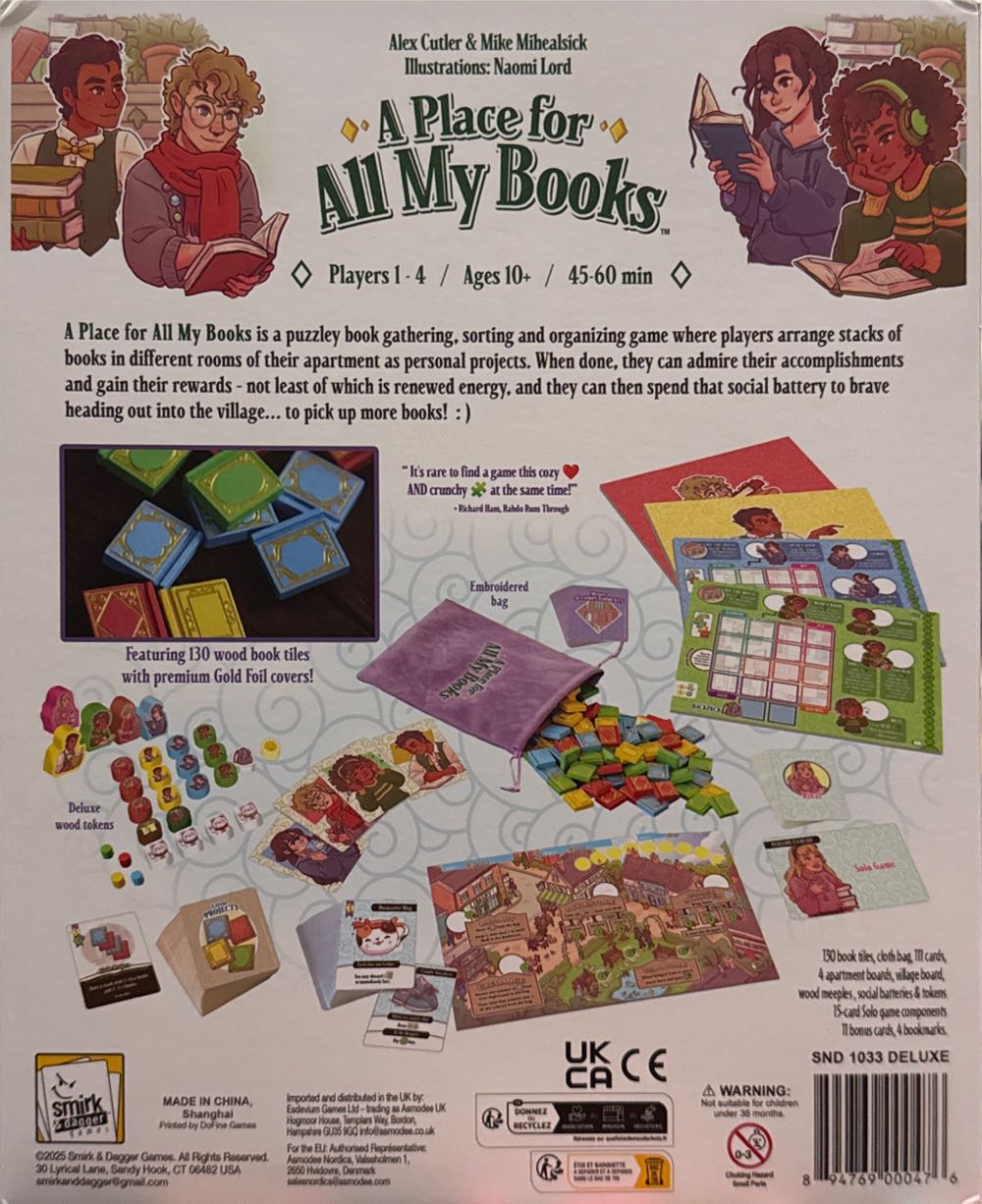 A Place For All My Books  (4) board game collectible [Barcode 894769000476] - Main Image 2
