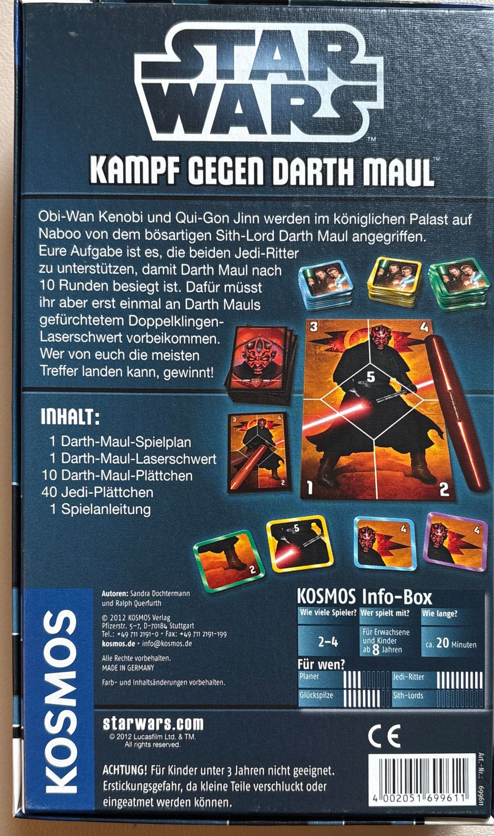 Star Wars - Kampf Gegen Darth Maul  board game collectible [Barcode 4002051699611] - Main Image 2