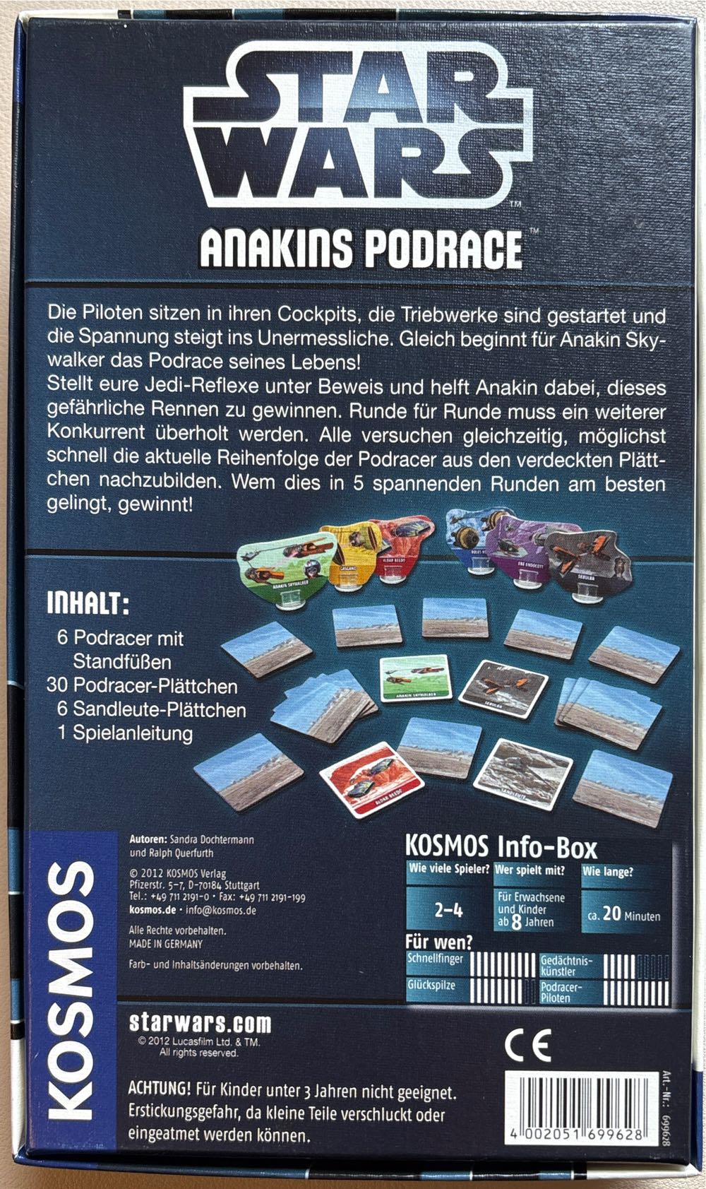 Star Wars - Anakins Podrace  board game collectible [Barcode 4002051699628] - Main Image 2