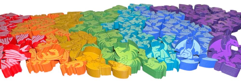 Hoard of Dragon Meeples  board game collectible [Barcode 694536789197] - Main Image 2