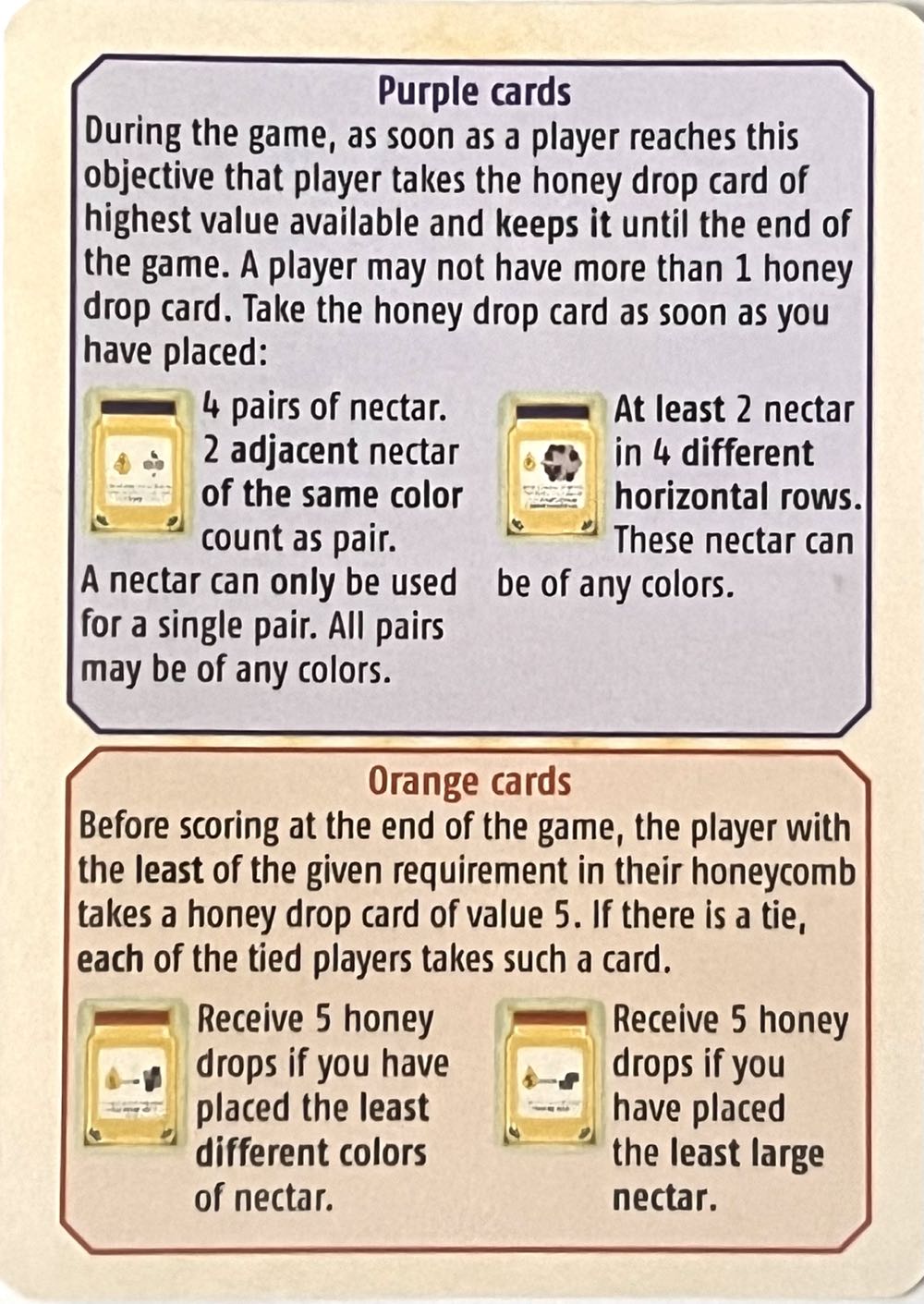 Beez: Bonus Cards  board game collectible - Main Image 2