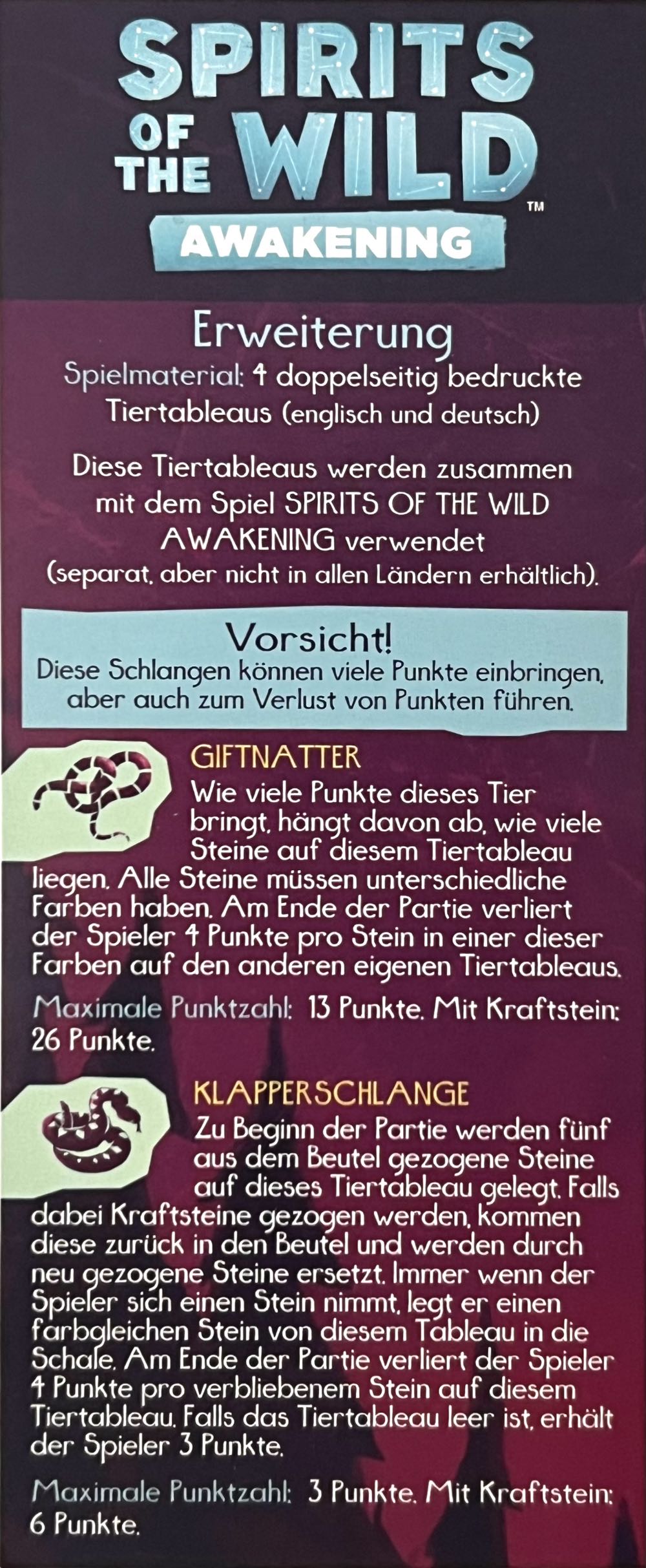 Spirits of the Wild: Awakening - Expsnsion Pack  (2) board game collectible - Main Image 4