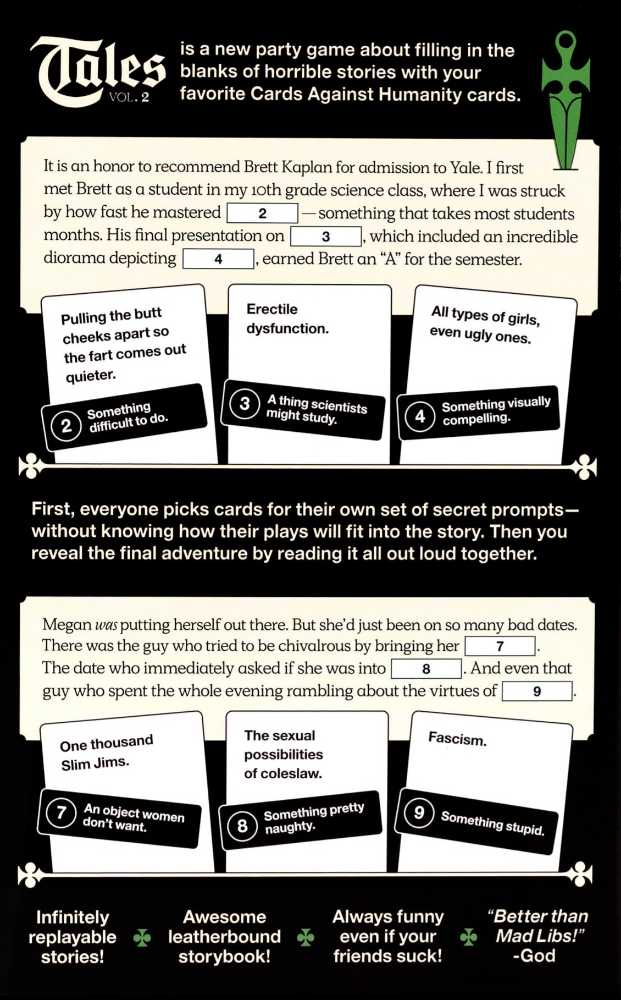 Cards Against Humanity: Twists Tales 2  (4+) board game collectible [Barcode 817246021955] - Main Image 2