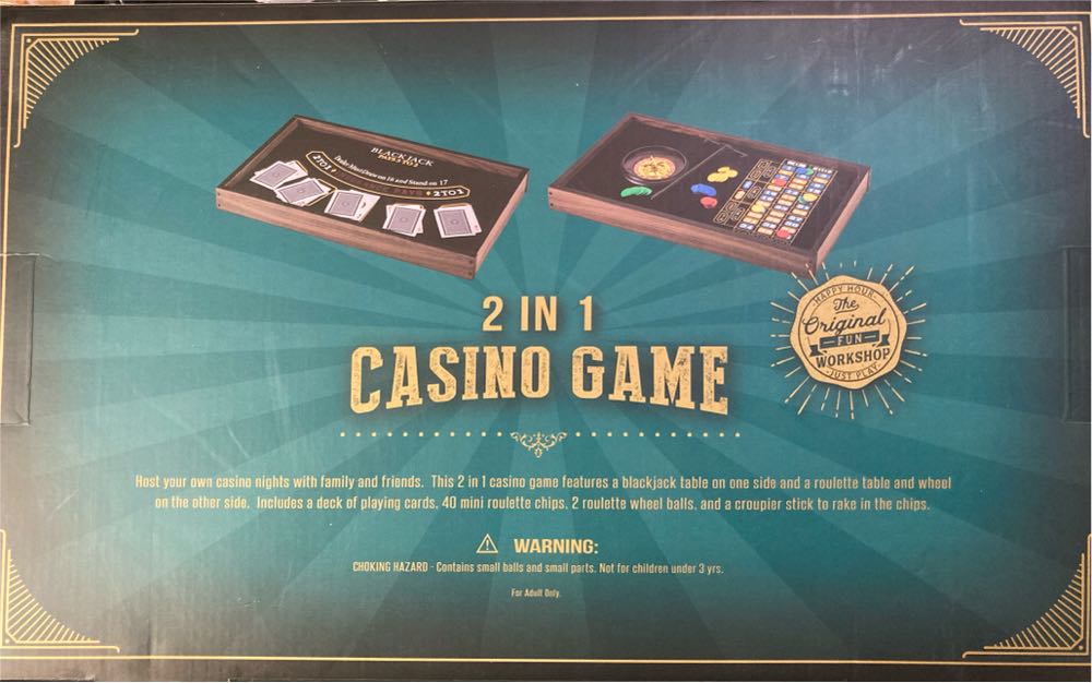 Casino Games - Blackjack/Roulette  (2+) board game collectible [Barcode 638688370735] - Main Image 3