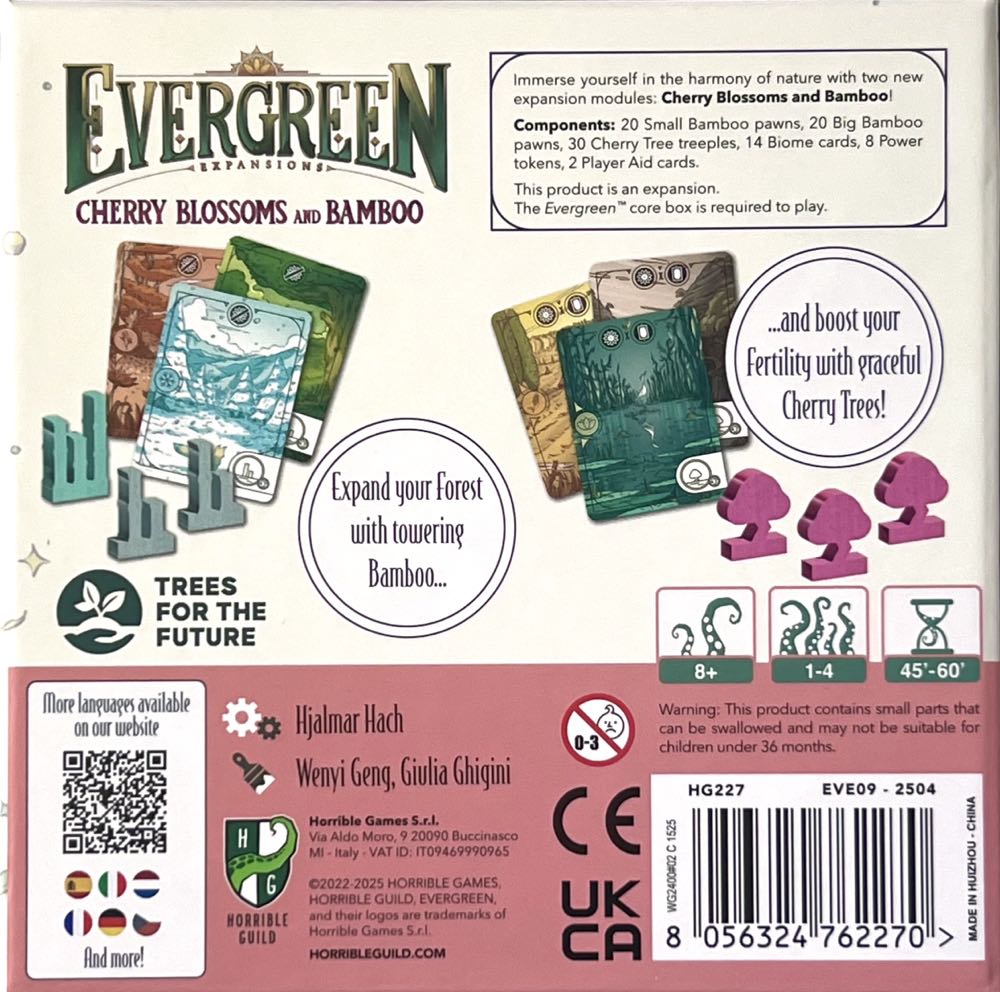 Evergreen: Cherry Blossoms and Bamboo  (1 2 3 4) board game collectible [Barcode 8056324762270] - Main Image 2
