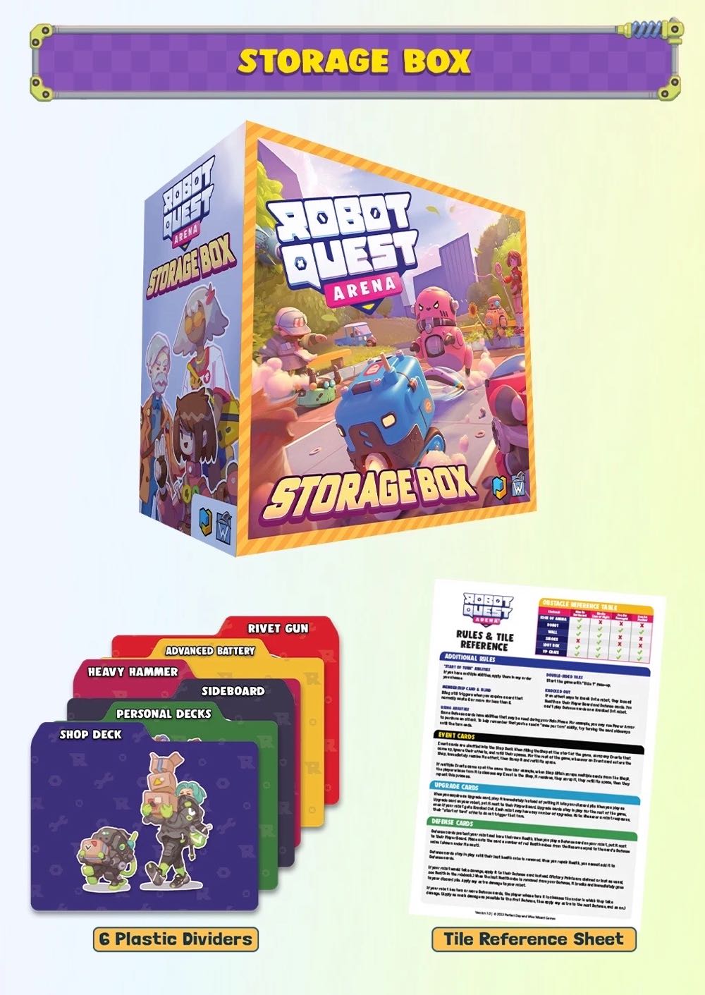 Robot Quest Arena Storage Box  (2-4) board game collectible - Main Image 2