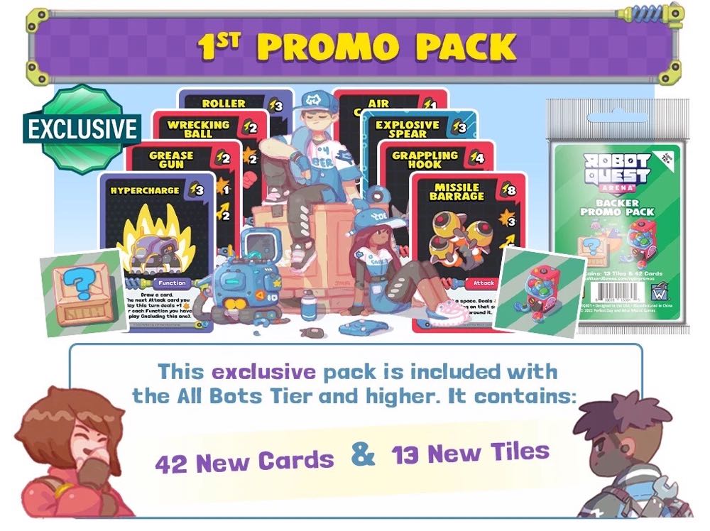 Robot Quest Arena: 1st Promo Pack  board game collectible - Main Image 2