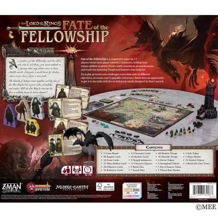 The Lord Of The Rings: Fate Of The Fellowship  (1-5) board game collectible [Barcode 841333132088] - Main Image 2