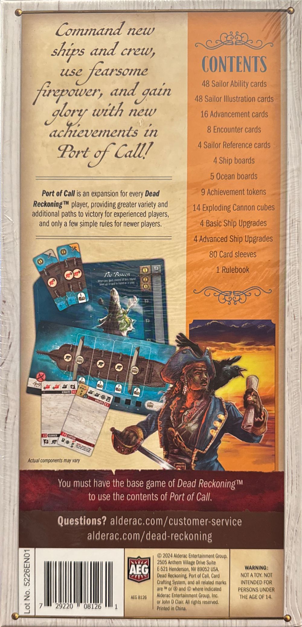 Dead Reckoning: Port Of Call Expansion  board game collectible [Barcode 729220081261] - Main Image 2