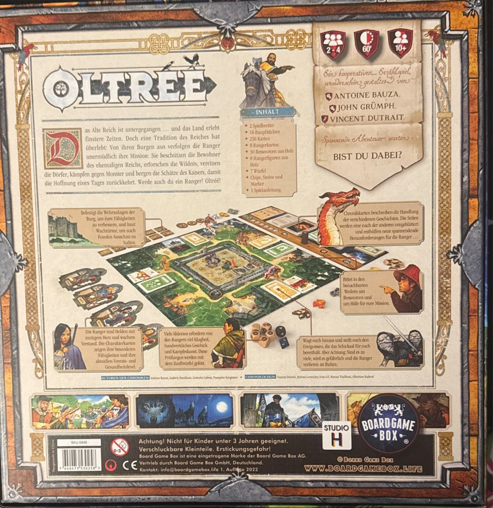 Oltree Board Game Box Family Strategy Dice Oltréé German  (2-4 Spieler) board game collectible [Barcode 7640473530258] - Main Image 2