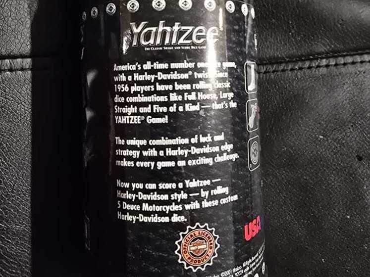 Yahtzee Harley Davidson  (1+) board game collectible - Main Image 3