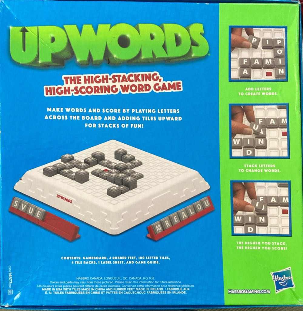 Hasbro Upwords Board Game  board game collectible [Barcode 630509469345] - Main Image 2