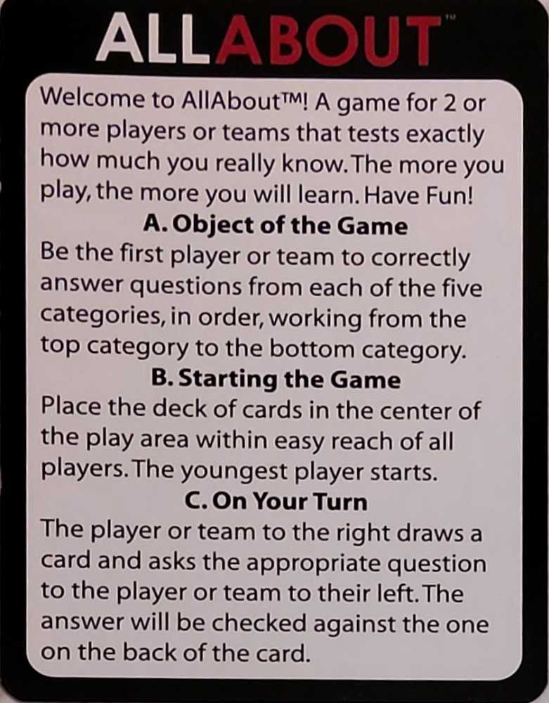 All About Football: Steelers Trivia Game   (2+) board game collectible [Barcode 045802713307] - Main Image 4