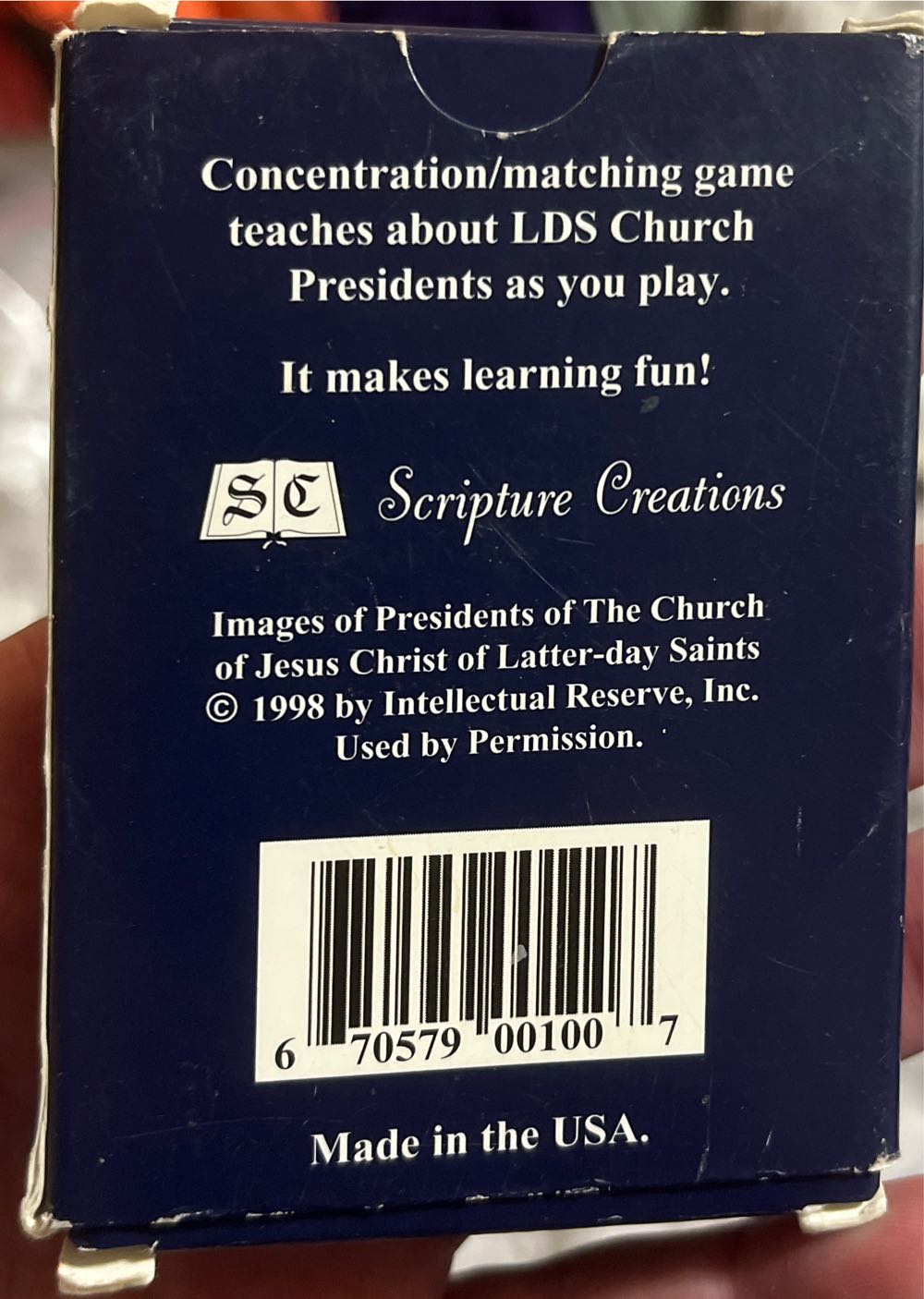 Concentrate On Lds Presidents  board game collectible [Barcode 670579001007] - Main Image 2