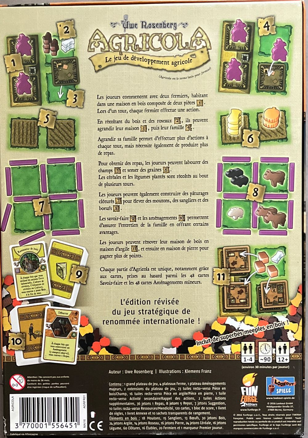 Agricola  (1-4) board game collectible [Barcode 3770001556451] - Main Image 3