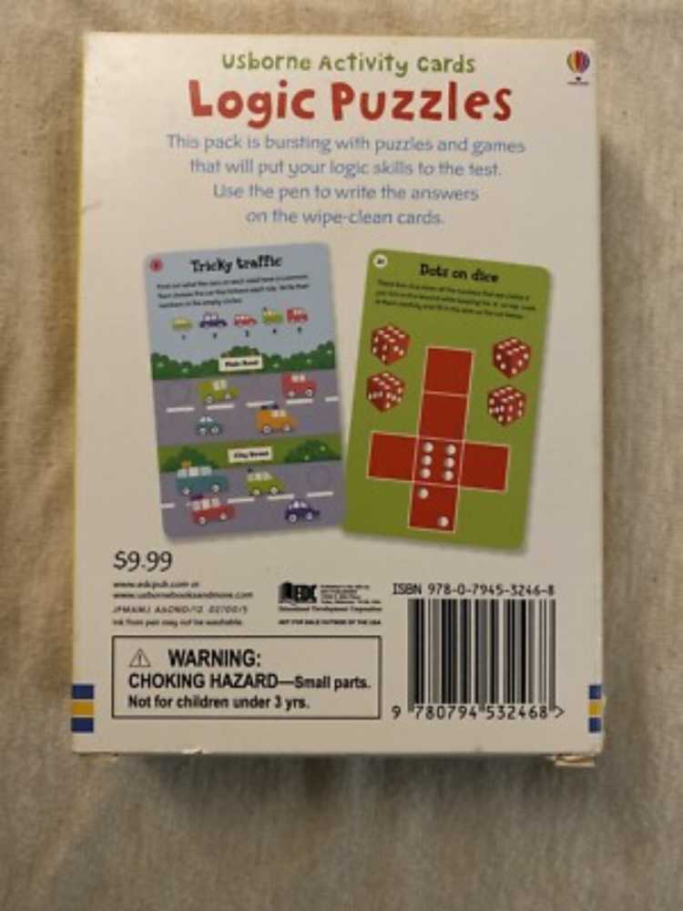 Logic Puzzles  (1) board game collectible [Barcode 9780794532468] - Main Image 2