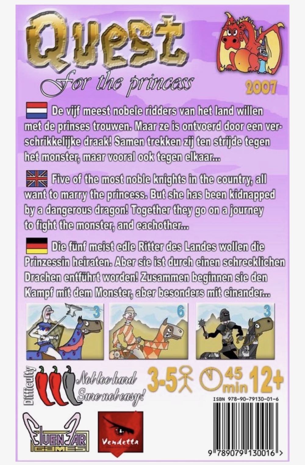 Quest For The Princess  (3-5) board game collectible [Barcode 9789079130016] - Main Image 2