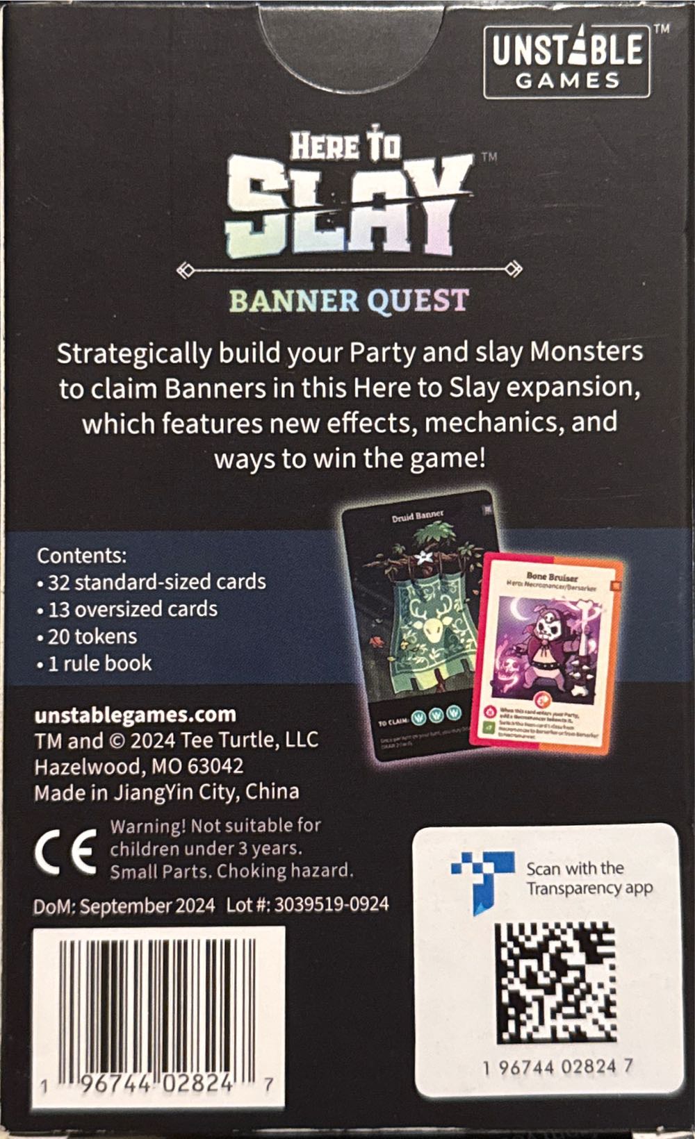 Here to Slay: Banner Quest  (2-6) board game collectible [Barcode 196744028247] - Main Image 2