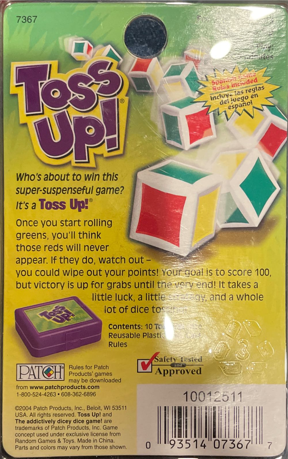 Toss Up!  board game collectible [Barcode 093514073677] - Main Image 2