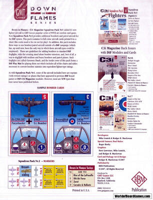 Down In Flames Squadron Pack 2: Bombers  (2) board game collectible - Main Image 2