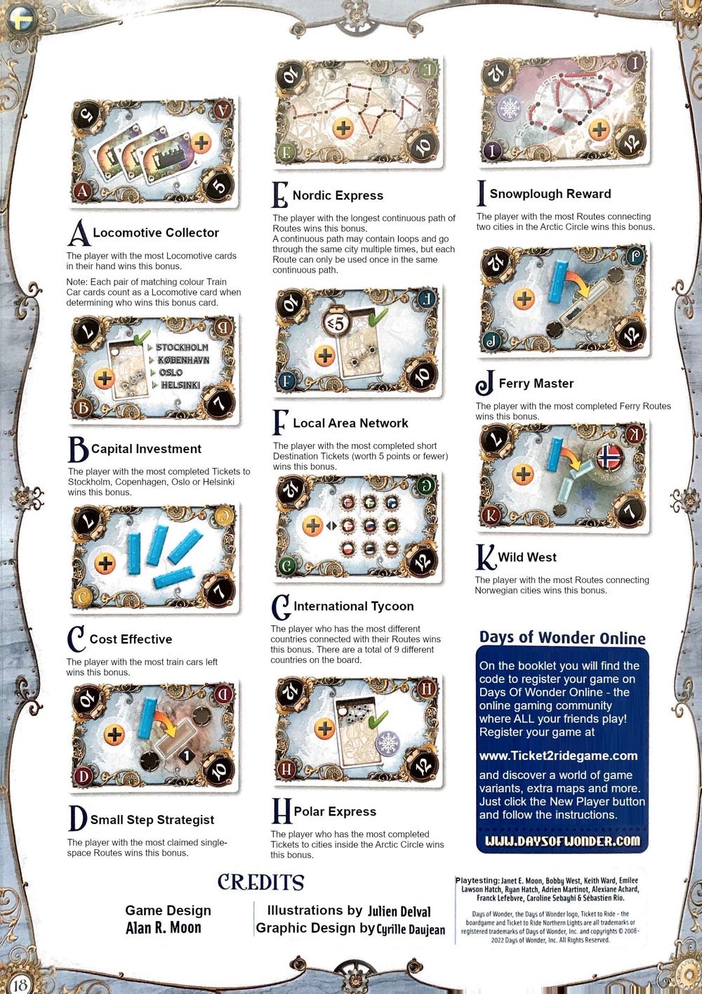 Ticket to Ride: Northern Lights  (2-5) board game collectible [Barcode 824968200377] - Main Image 3