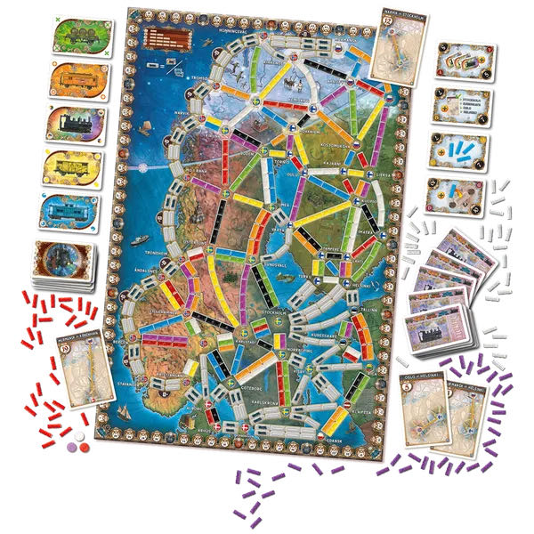 Ticket to Ride: Northern Lights  (2-5) board game collectible [Barcode 824968200377] - Main Image 4