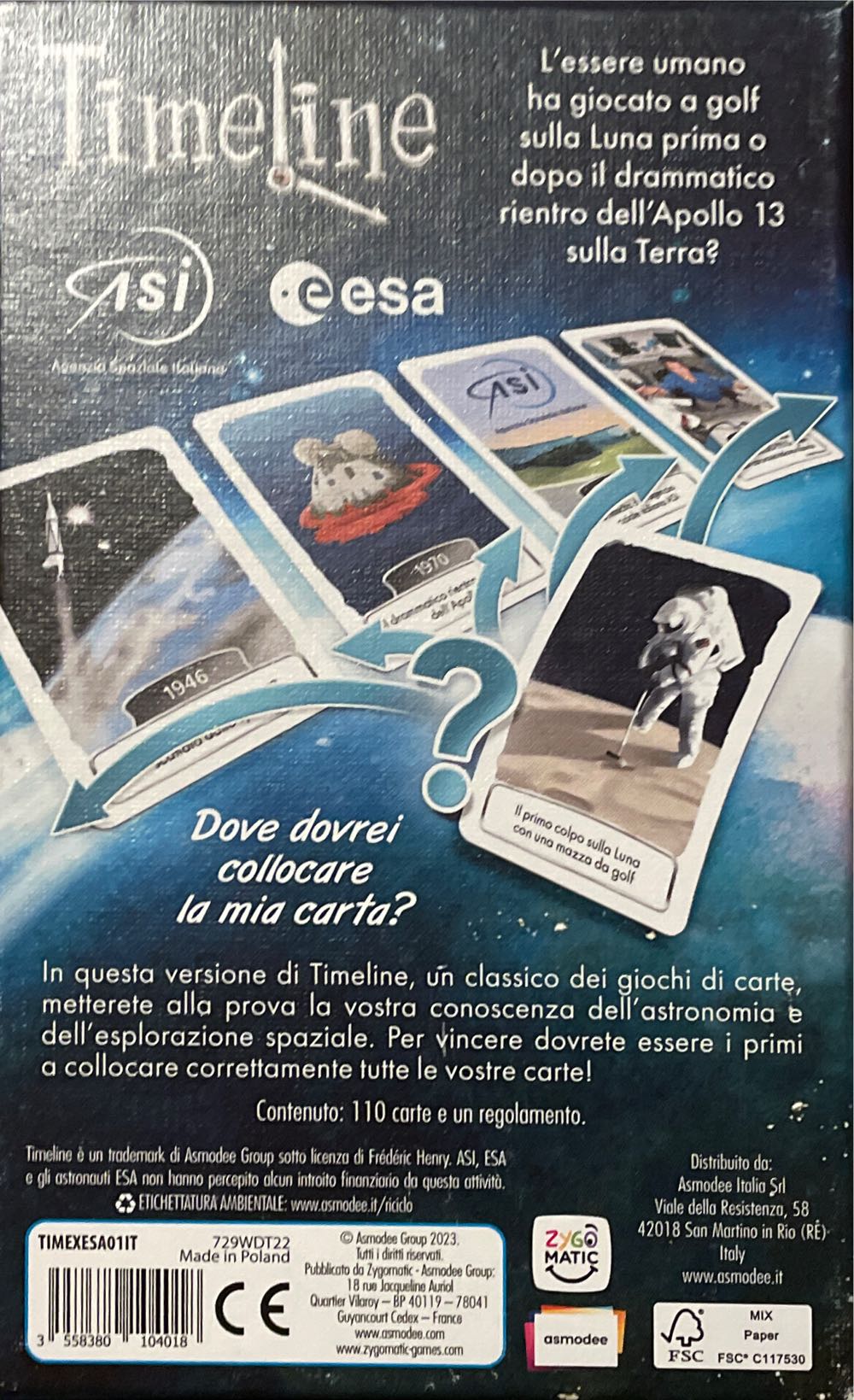 Timeline ASI ESA  (2-6) board game collectible [Barcode 3558380104018] - Main Image 3