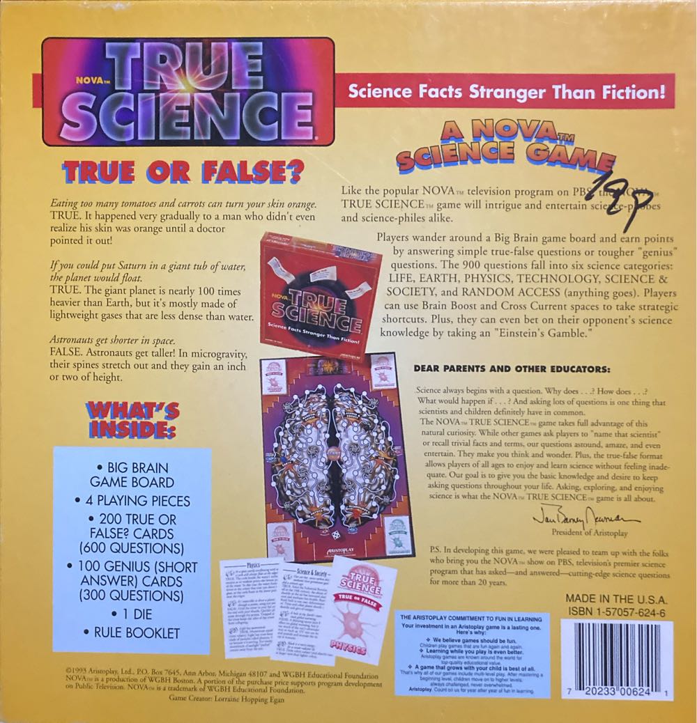 True Science Facts Stranger Than Fiction Nova Science Facts  (2-4) board game collectible [Barcode 720233006241] - Main Image 2