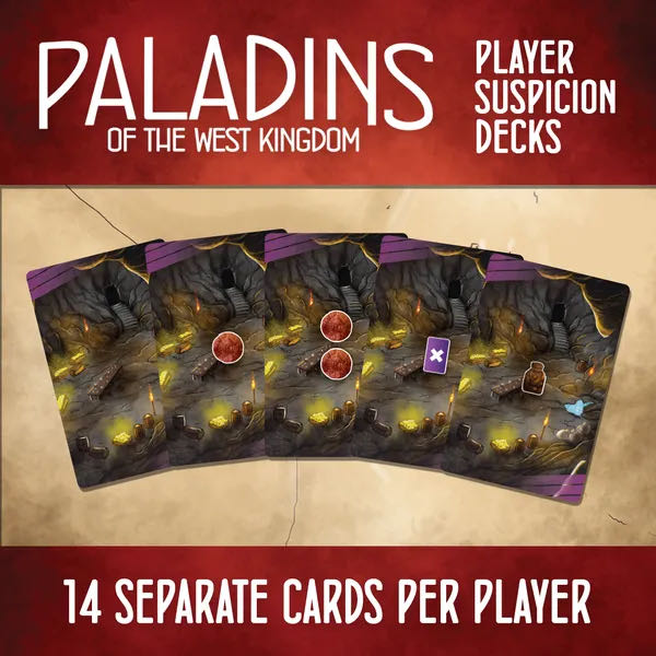 Paladins of the West Kingdom: Player Suspicion Decks  board game collectible [Barcode 726436089845] - Main Image 4