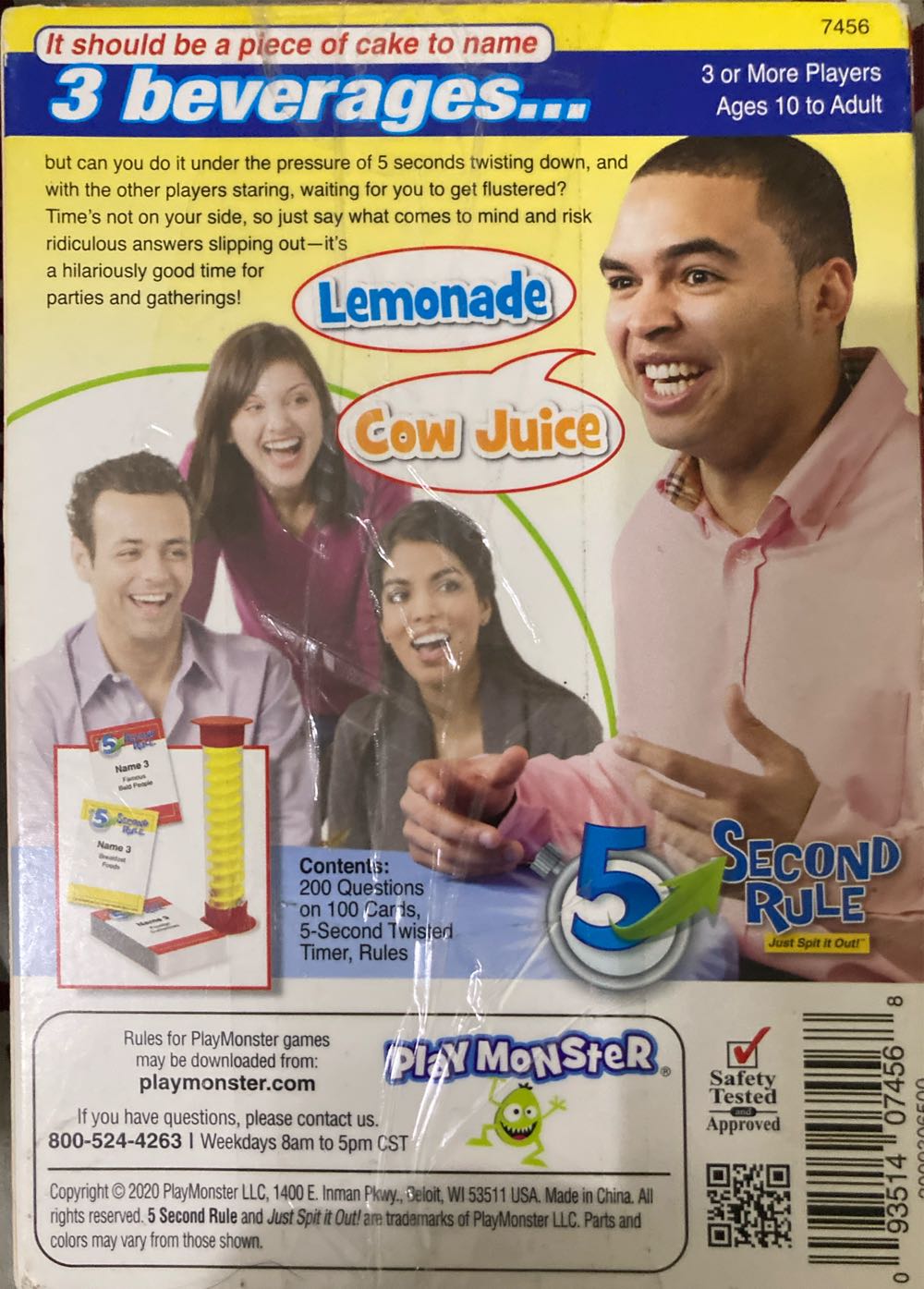 5 Second Rule Mini ~ Just Spit It Out!  (3+) board game collectible [Barcode 093514074568] - Main Image 2