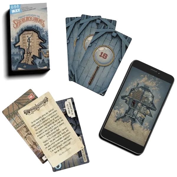 Unlock! Short Adventures: Inside the Mind of Sherlock Holmes  (1 2 3 4 5 6) board game collectible [Barcode 3558380127307] - Main Image 4