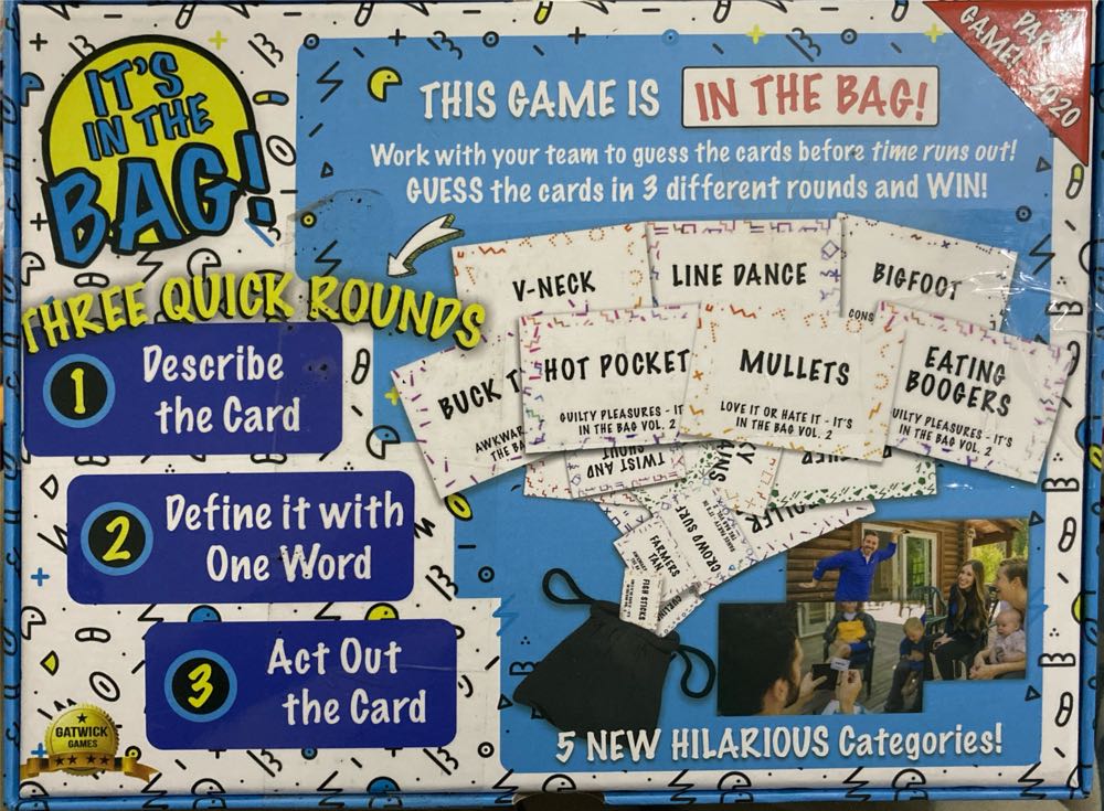 It’s In The Bag! – Off The Wall Edition  (4+) board game collectible [Barcode 850008503184] - Main Image 2