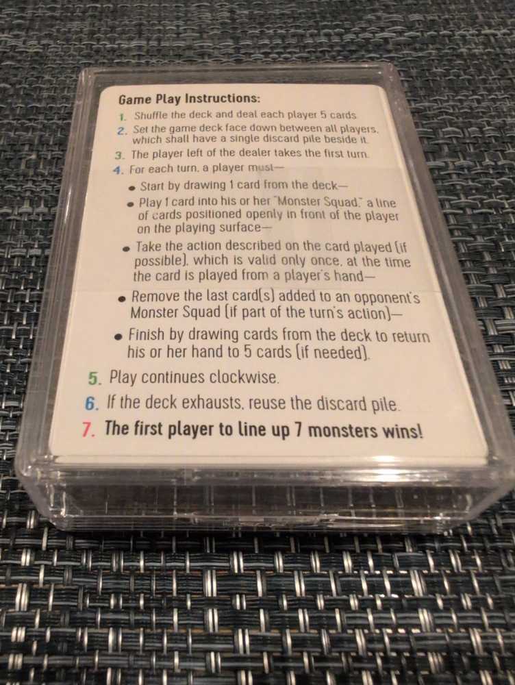 Adorable Monsters Card Game  (3-4) board game collectible - Main Image 2