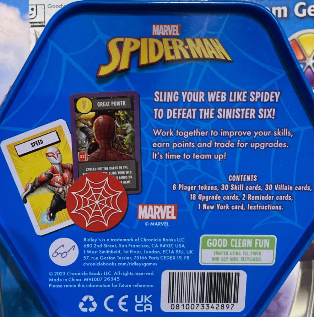 Spider-man Web-slinger  (2-6) board game collectible [Barcode 0810073342897] - Main Image 2