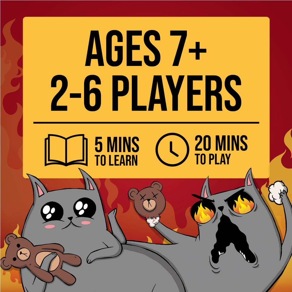 Exploding Kittens The Super Fan Edition Kittens: Premium  (2-6) board game collectible [Barcode 810171410139] - Main Image 2