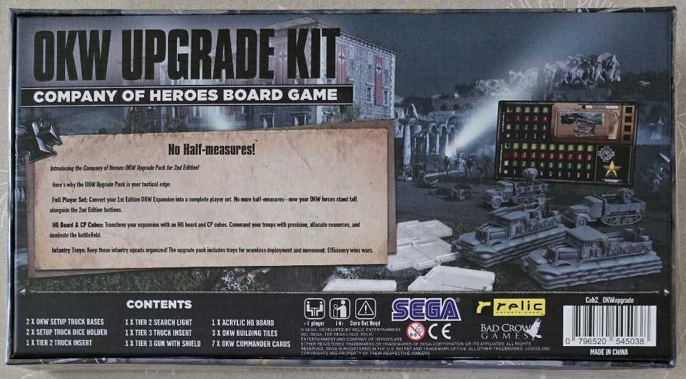Company Of Heroes: 2nd Edition - OKW Upgrade Kit  (2-8) board game collectible [Barcode 796520545038] - Main Image 2